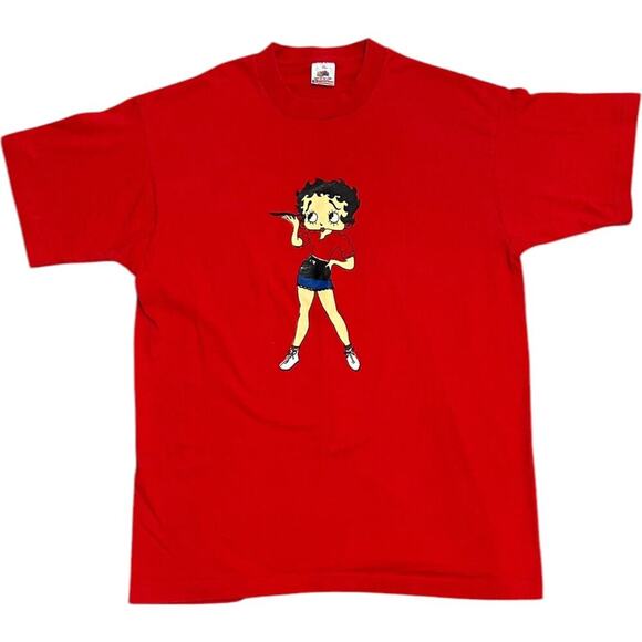 Betty Boop Vintage 90’s Cafe Diner Knotts Ave T-shirt - Picture 1 of 5